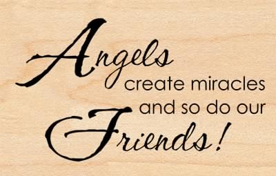 Penny Black, Wooden Stamp, Angels