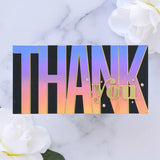 Spellbinders Etched Dies, Thank You- Be Bold Color Block (S5-477)