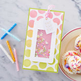 Spellbinders, Embossing Folder from the Birthday Celebrations Collection, Party Spots