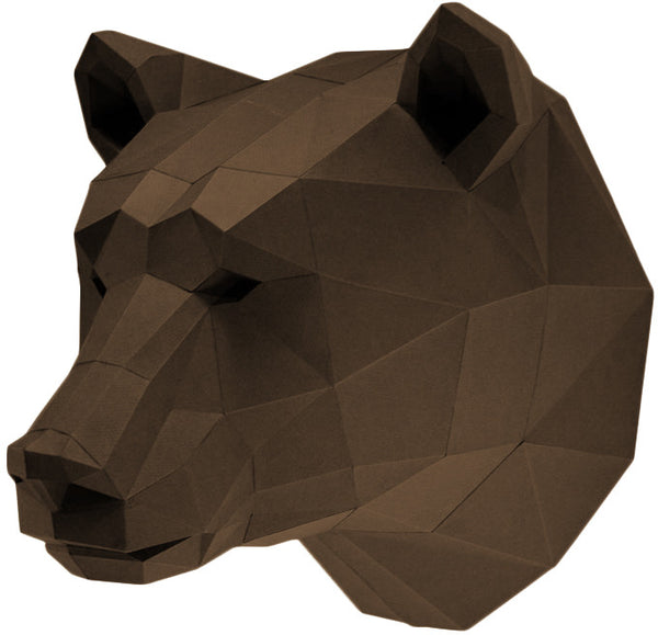 Papercraft World, 3D Papercraft Model DIY Kit, Wall Art - Bear Head