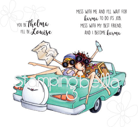 Stamping Bella, Cling Stamp, Uptown Girl's Thelma & Louise - Scrapbooking Fairies