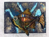 Stencil Girl, Boho Fish, 9"x12" Stencil, Designed by Gwen Lafleur