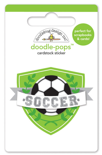 Doodlebug Design, Doodle-Pops 3D Stickers, Goal!!!