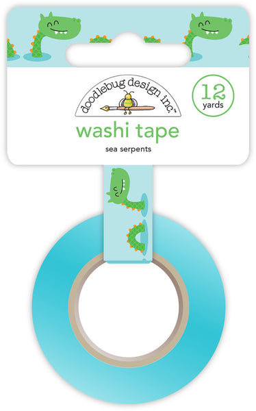 Doodlebug Design, Dragon Tails Washi Tape 15mmX12yd, Sea Serpents