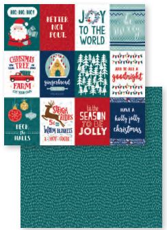 Bo Bunny, Double-sided 12X12 Paper, Fa La La - Be Merry - Scrapbooking Fairies