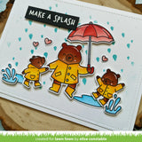 Lawn Fawn, Photopolymer Clear Stamps, Beary Rainy Day