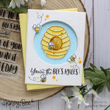 Honey Bee Stamps, 3x4 Clear Stamp & Dies Combo, Bee Hive