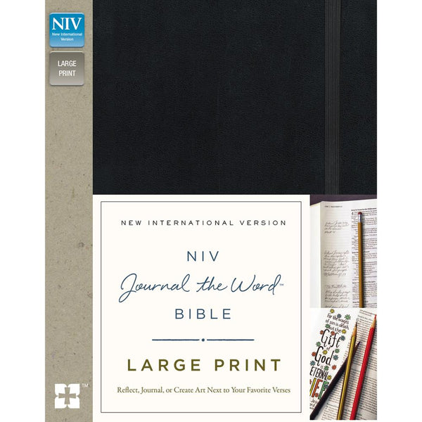 HarperCollins NIV Journal The Word Bible, Large Print, Black - Scrapbooking Fairies