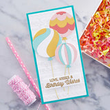 Spellbinders, Embossing Folder from the Birthday Celebrations Collection, Hand Drawn Scallops