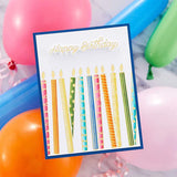 Spellbinders Clear Acrylic Stamps, From The Birthday Celebrations Collection, Birthday Unboxing Sentiments (STP-117)