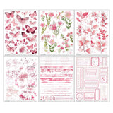 49 And Market, Color Swatch: Blossom Rub-On Transfer Set, 6"X8" 6/Sheets