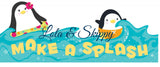 Bo Bunny, 12"x12" Double-Sided Cardstock, Lola & Skippy, Make a Splash, Saying