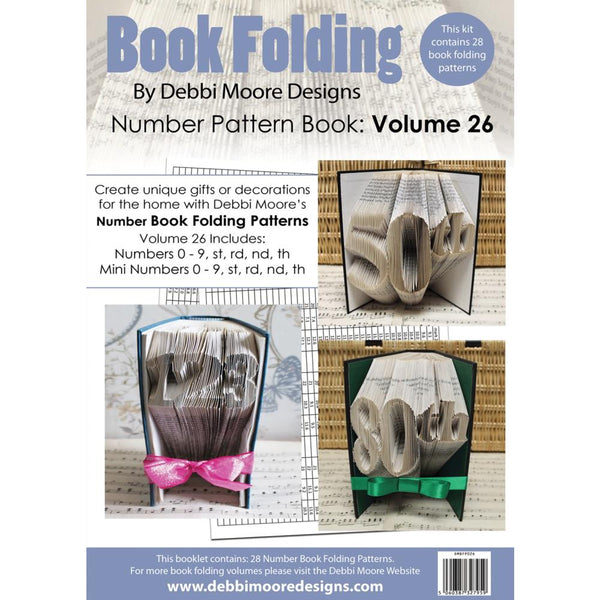 Debbi Moore Book Folding Pattern Book, Number Pattern Book, Volume 26, 28 Designs