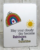 Impression Obsession, Rainbow Heart, Cling Stamp, Designed by Lindsay Ostrom