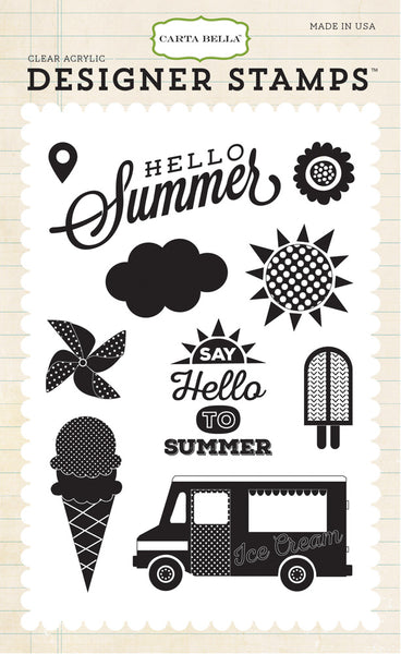 Carta Bella, Soak Up The Sun, Clear Stamp