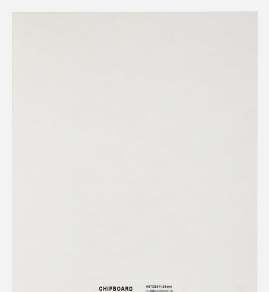 Grafix Medium Weight Chipboard Sheets 8.5"X11", White/Brown
