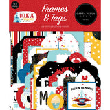 Carta Bella Cardstock Ephemera 33/Pkg, Frames & Tags, Believe In Magic