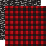 Carta Bella, Christmas Delivery, Double-Sided Cardstock 12"X12", Cozy Plaid