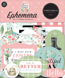 Carta Bella Cardstock Ephemera 33/Pkg, Icons, Flower Garden