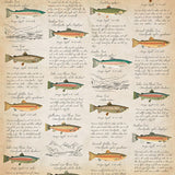 Gone Camping, Double-Sided Cardstock 12"X12", Fish Facts