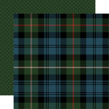 Let It Snow, Double-Sided Cardstock 12"X12", Cozy Plaid