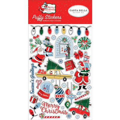 Carta Bella, Puffy Stickers, Merry Christmas