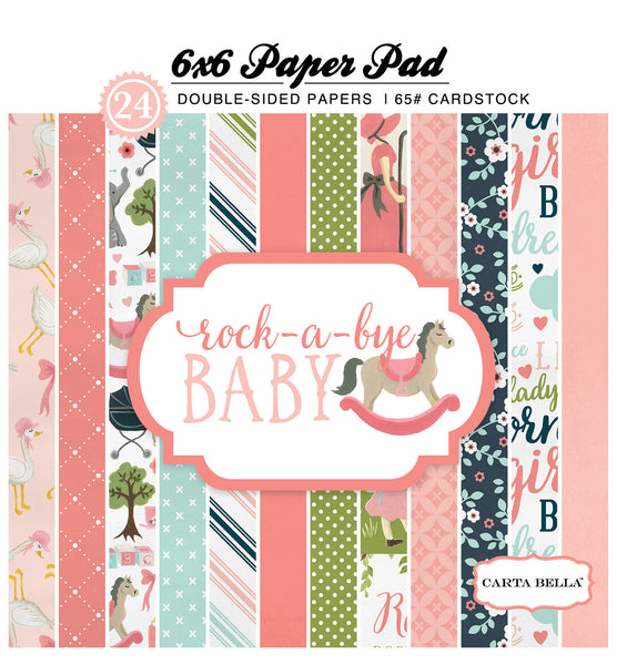 Rock-a-Bye Baby Girl 6"x6" Paper Pad