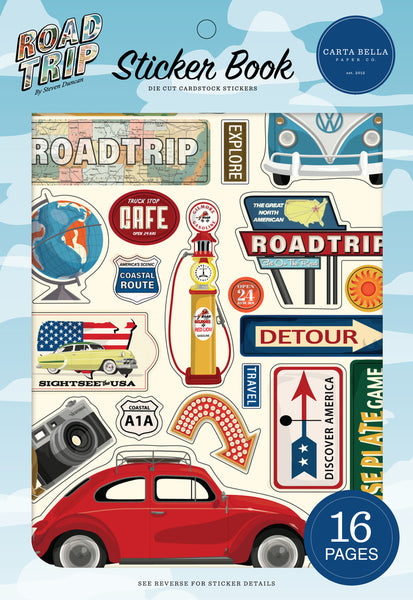 Carta Bella Sticker Book, Road Trip