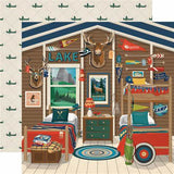 Carta Bella, Summer Camp Double-Sided Cardstock 12"X12", Camp Cabin