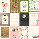 Echo Park, Spring Market Double-Sided Cardstock 12"X12", 3"X4" Journaling Cards