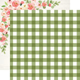 Echo Park, Spring Market Double-Sided Cardstock 12"X12", Garden Gingham - Scrapbooking Fairies