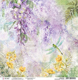 Ciao Bella Double-Sided Cardstock 90lb 12"X12", Wisteria, Microcosmos