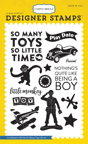 Carta Bella, Toy Box, So Many Toys, Clear Stamps