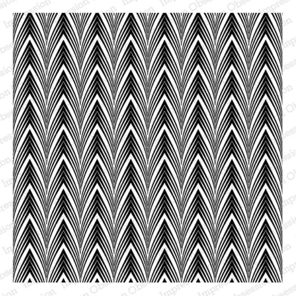 Impression Obsession,  Cover-a-Card Cling Stamps, Dimensional Chevron