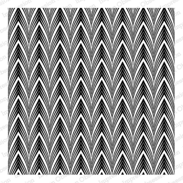 Impression Obsession,  Cover-a-Card Cling Stamps, Dimensional Chevron