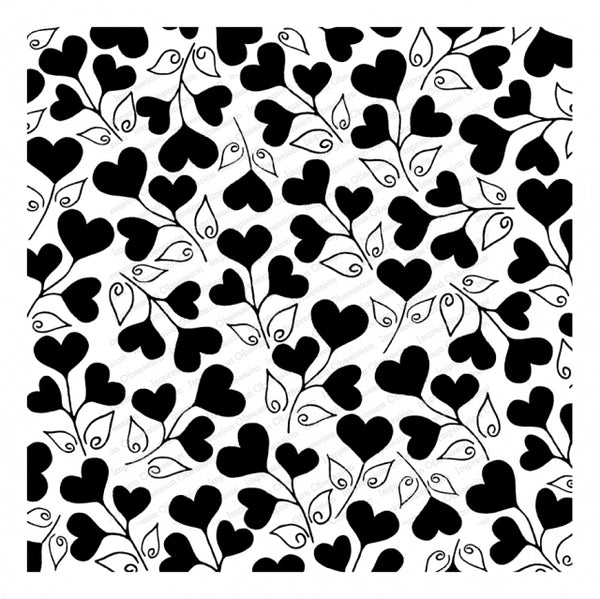 Impression Obsession,  Cover-a-Card Cling Stamps, Love Grows