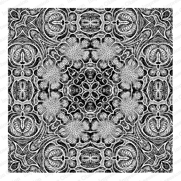 Impression Obsession,  Cover-a-Card Cling Stamps, Leather Kaleidoscope