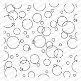 Impression Obsession,  Cover-a-Card Cling Stamps, Bubbles