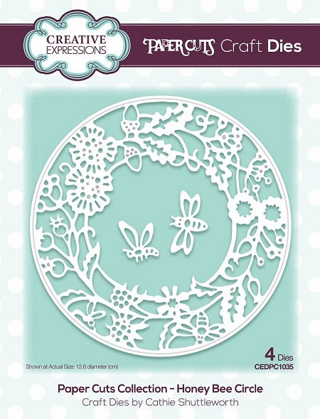 Creative Expressions Paper Cuts Craft Dies by Cathie Shuttleworth, Honey Bee Circle