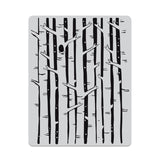 Hero Arts Cling Stamps 4.5"X5.75", Birch Forest Background