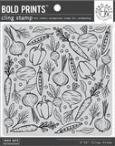 Hero Arts Background Cling Stamps 6"X6", Veggie Medley