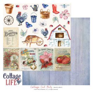 49 and Market, Cottage Life Double-Sided Cardstock 12"X12", Cottage Cut Outs