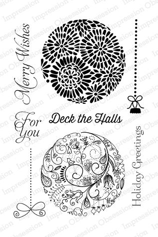 Impression Obsession, Clear Stamps, Round Ornaments II