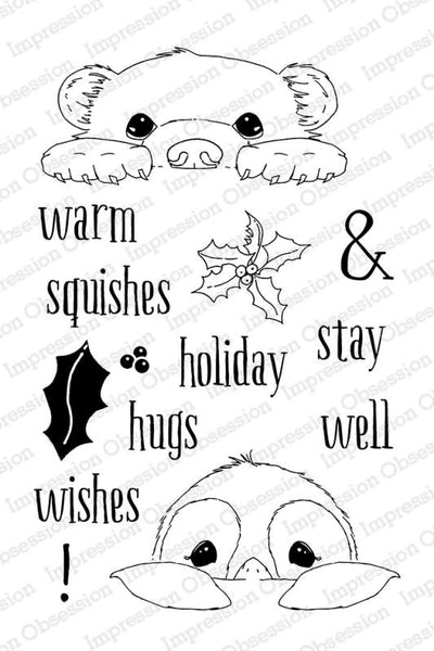 Impression Obsession, Warm Wishes, Clear Stamps