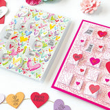 Hero Arts Clear Stamps 6"X8", All My Heart Peek-A-Boo Parts