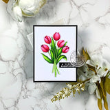 Hero Arts Clear Stamps 4"X6", Tulip Bouquet