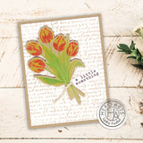 Hero Arts Clear Stamps 4"X6", Tulip Bouquet