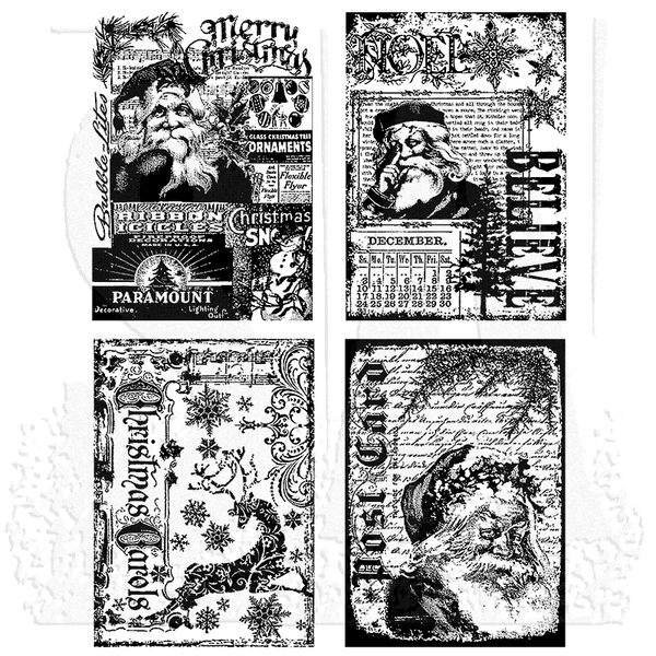 Tim Holtz Cling Stamps 7"X8.5", Holiday Collections (CMS051)