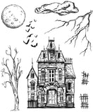 Tim Holtz Cling Stamps 7"X8.5", Sketch Manor (CMS408)