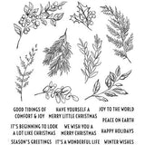 Tim Holtz Cling Stamps 7"X8.5", Sketch Greenery (CMS429)